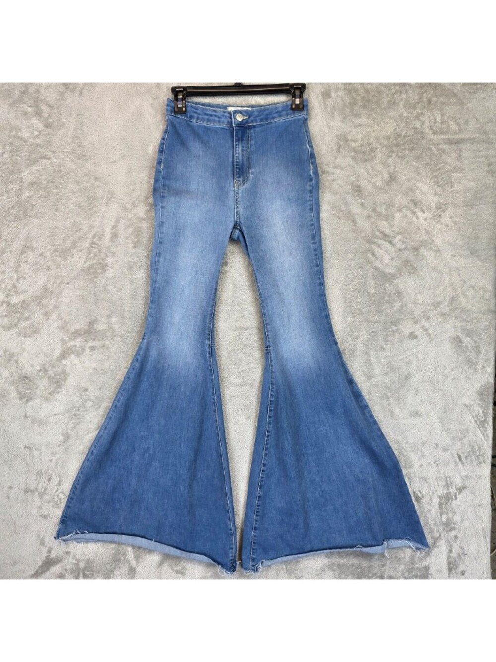 We The Free High Rise Bell Bottom Jeans Womens 25 Blue Light Wash Just Float On
